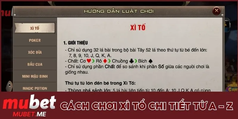 Luật tham gia game chi tiết